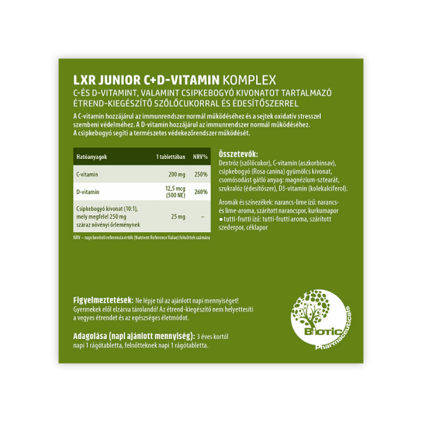 LXR Junior C+D-vitamin Komplex