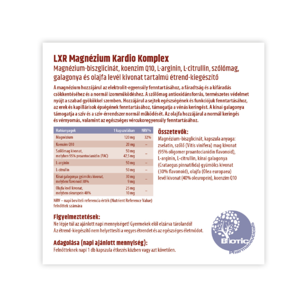 LXR Magnézium Kardio Komplex